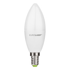 Лампа светодиодная 10W 220V 1000lm 4000K E14 37x108mm свеча [4262380665040] EUROLAMP LED-CL-10144(P)