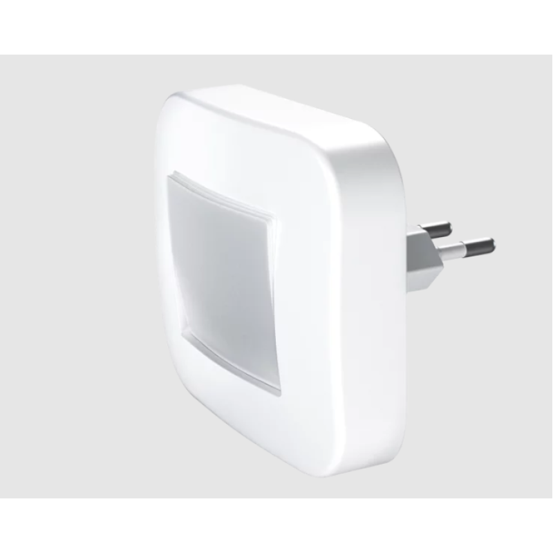 Ночник 0.2W 220V 3lm 3000K 65x73x84mm [4058075266803] Ledvance LUNETTA Hall с датчиком освещенности в розетку