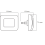 Ночник 0.2W 220V 3lm 3000K 65x73x84mm [4058075266803] Ledvance LUNETTA Hall с датчиком освещенности в розетку