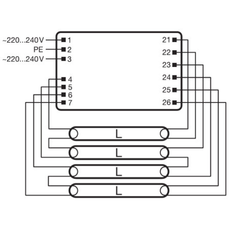 3x18/4x18 ЭПРА для люминесцентных ламп T8 220-240V IP20 [4008321294302] QT-FIT8 Osram