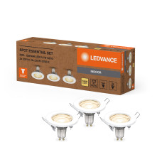 LED Светильник спотовый 3 шт. 2.6W 230V 230lm 2700K GU10 95х80mm [4099854482809] SPOT ESSENTIAL SET Osram