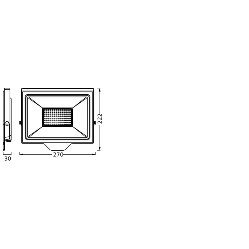 Прожектор LED 100W 220V 10000lm 4000K IP65 270x222x30mm [4058075831476] Ledvance FL Essential