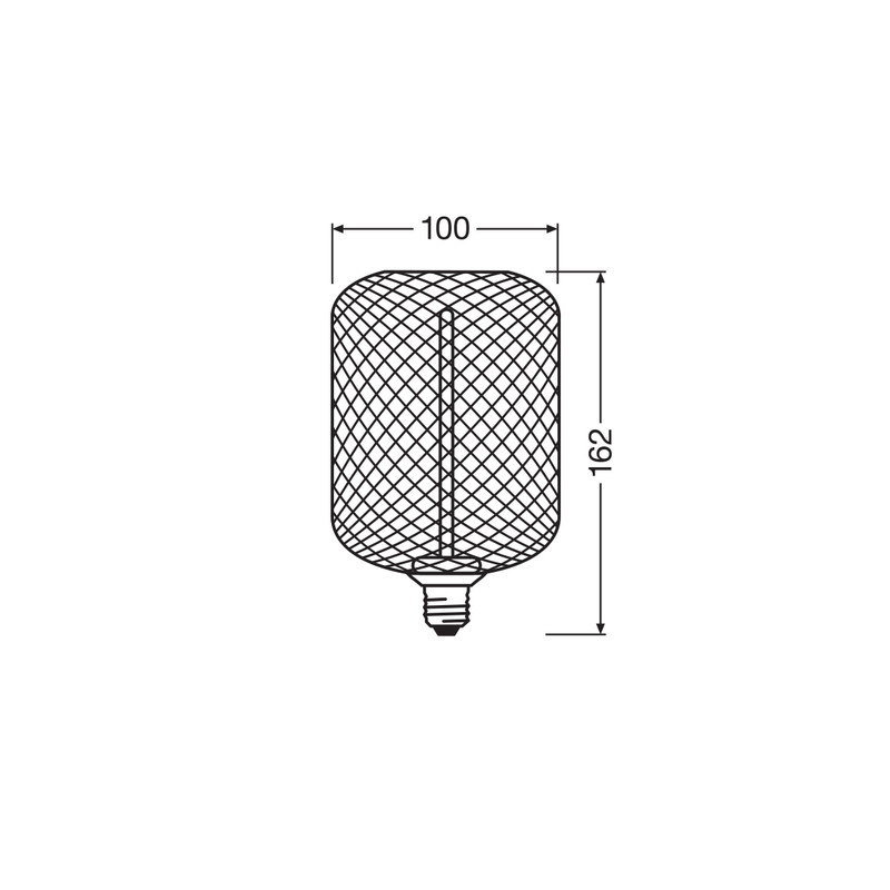 Лампа светодиодная винтажная 3.5W 220V 150lm 1800K E27 DIM 100x162mm филаментная [4058075840188] OSRAM LED DECO SQ100 GOLD