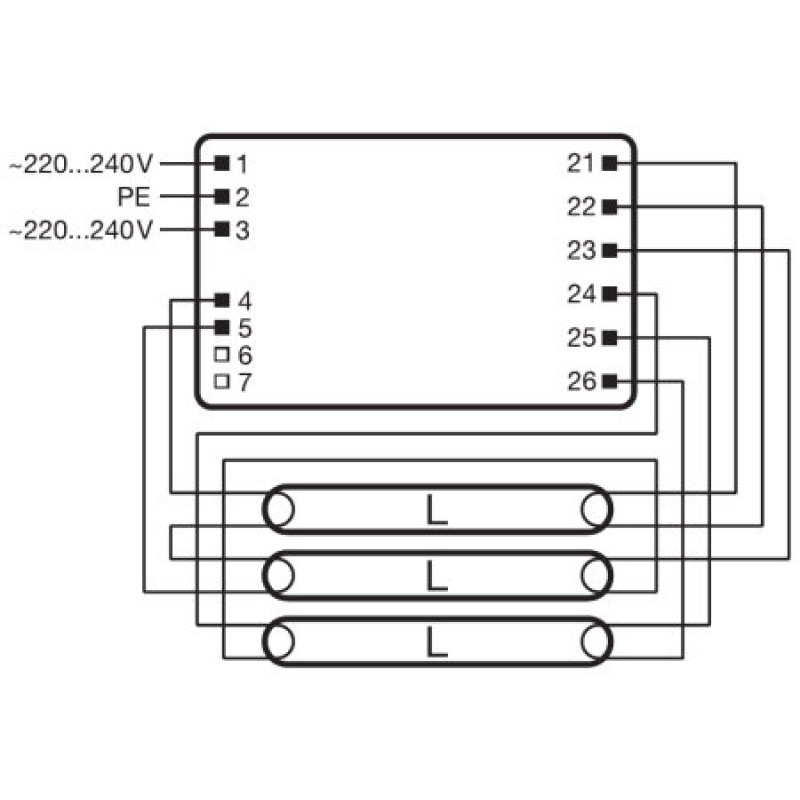 3x18/4x18 ЭПРА для люминесцентных ламп T8 220-240V IP20 [4008321294302] QT-FIT8 Osram