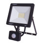 Прожектор LED 30W 220V 2400lm 6000K IP44 148x48x195mm с датчиком движения [l0790008] E.NEXT e.LED.flood.stand.sensor.30.6000