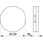 Накладной LED светильник 18W 220V 1620lm 4500K ⌀120x38mm IP40 белый [l0861005] E.NEXT e.LED.stand.MP.Round.S.18.4500