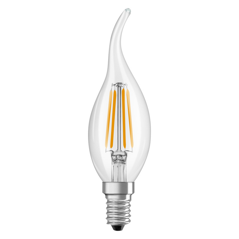 Лампа LED 3,4W 230V 470lm 2700K E14 35x121mm свічка [4099854468810] Osram CL BA 40 Filament