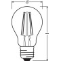 Лампа светодиодная 7W 220V 806lm 4000K E27 60х112mm груша [4058075288645] led Value classic A OSRAM
