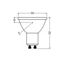 Лампа LED 8W 230V 750lm 3000K GU10 DIM 50x52mm рефлекторная [4099854456473] Ledvance PAR16