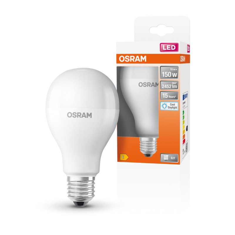 Лампа LED 19W 220V 2452lm 6500K E27 68x128mm груша [4099854023163] LED STAR CLASSIC A OSRAM
