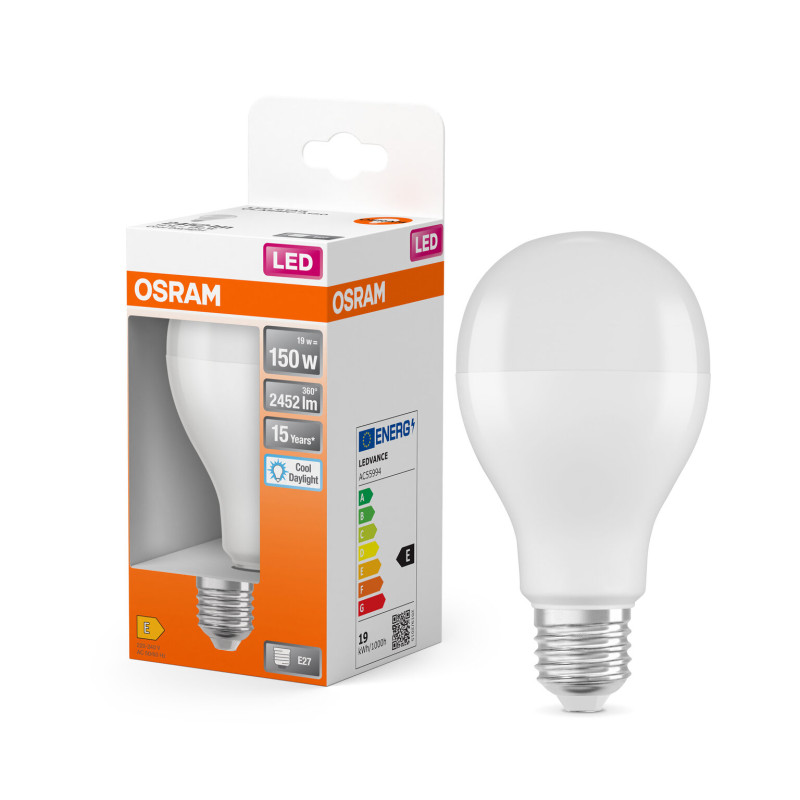 Лампа LED 19W 220V 2452lm 6500K E27 68x128mm груша [4099854023163] LED STAR CLASSIC A OSRAM
