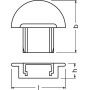 Торцева заглушка для профілю PF01 , Ledvance [4058075277519], Ледванс