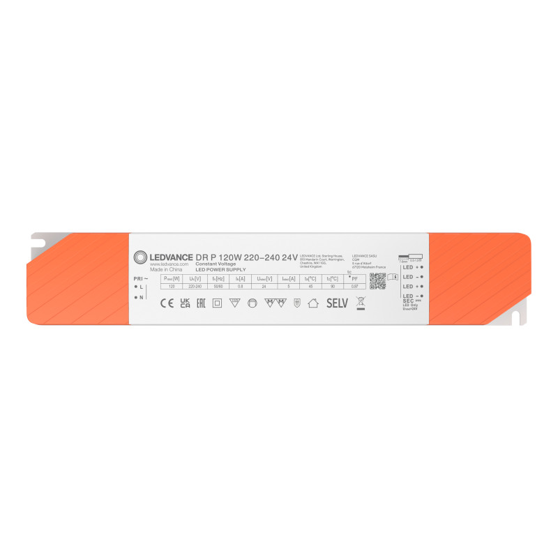 Блок живлення 120W 220-240V вихідна 24V для LED стрічок IP20 [4099854685897] Ledvance DR P