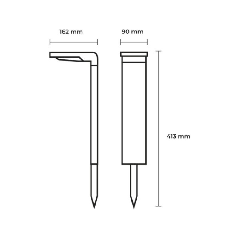 LED Светильник уличный 2W 5V 200lm 6500K IP54 1800mAh солнечная батарея [4262380667174] LED-2W/6500K(S1) EUROLAMP