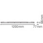 Cветильник LED линейный 40W 220V 4800lm 4000K 1200x77x66mm IP65 [4058075300828] Ledvance DP VAL 1200