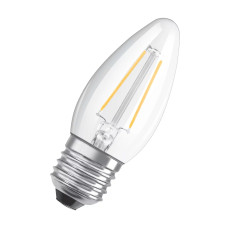Лампа светодиодная филаментная 4.8W 220V 470lm 2700K E27 DIM 35х95mm свеча [4058075446878] LED CL OSRAM