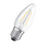 Лампа светодиодная филаментная 4.8W 220V 470lm 2700K E27 DIM 35х95mm свеча [4058075446878] LED CL OSRAM
