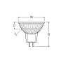 Лампа светодиодная 3,4W 12V 345lm 2700K GU5.3 50x44mm рефлекторная [4099854458385] LED MR16 OSRAM