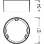 Рамка для накладного монтажа ⌀121mm круглая белый [4058075079151] Ledvance DL Slim Frame DN105