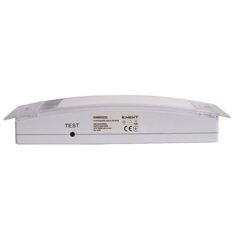 LED Светильник аварийный 5,2W 230V 110lm 3часа Li-ion 240x43,5x90mm IP20 постоянный [l0660032] E.NEXT e.emerg.513L.led.Li.3h.IP20