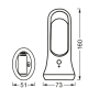 Лампа-фонарь 0.65W 6V 30lm 4000K 73х160x51mm [4058075570184] Ledvance NIGHTLUX LANTERN на батарейках