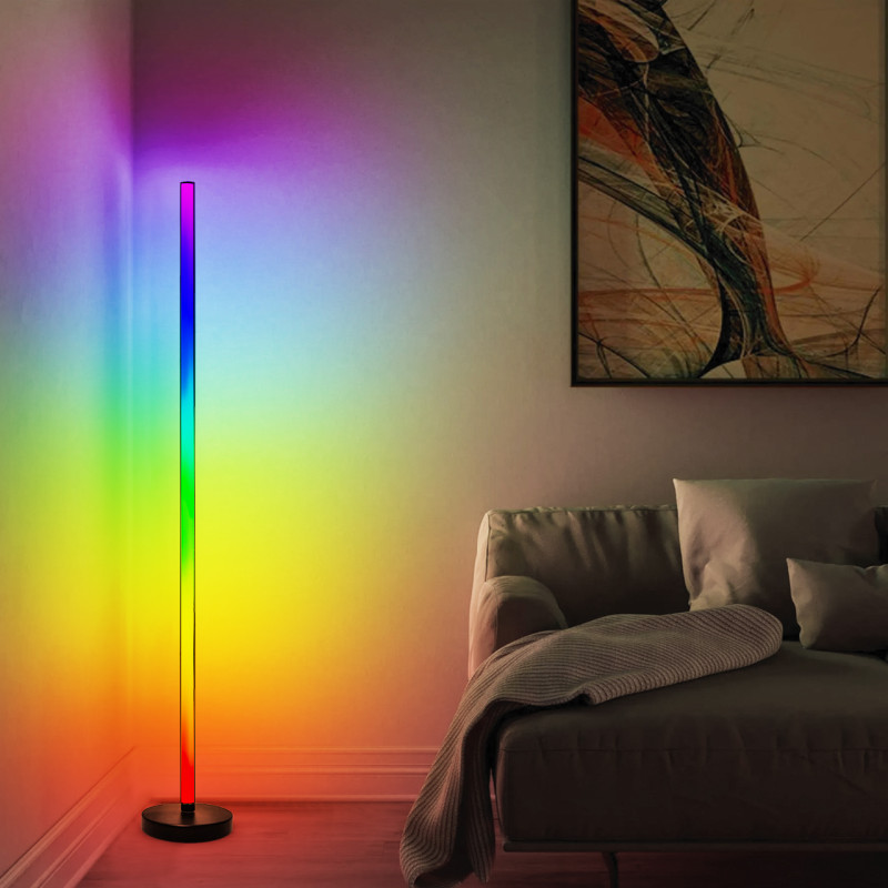 SMART светильник напольный 15W 12V RGB 1400x155mm черный [4262380666153] EUROLAMP LED-FLD-15W(RGB)B
