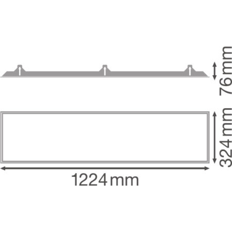 Рама монтажная для светодиодной панели pl 1200х300 recessed mount frame, Ledvance [4058075472976] Ледванс