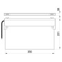 LED Светильник аварийный 1,5W 230V 6часов NiCd 350x28x221mm IP20 постоянный [l0660001] E.NEXT e.emerg.297.led.M.6h.IP20