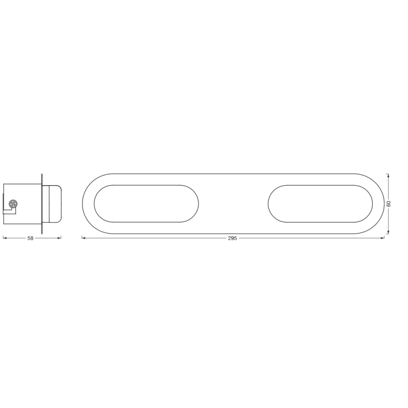 SMART светильник 15W 230V 1400lm 3000-6500K TW WIFI 295х58х60mm [4099854473043] Osram ORBIS WALL DUPLO DIM