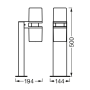 SMART светильник уличный 14W 220V 1350lm 3000K RGB WIFI 194х500х144mm [4058075564329] Ledvance Up Down Flare