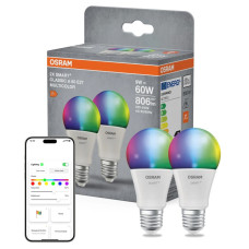 SMART WiFi RGBW Лампа LED 9W 230V 806lm 2700-6500K E27 60x112mm [4099854495656] A60 Osram