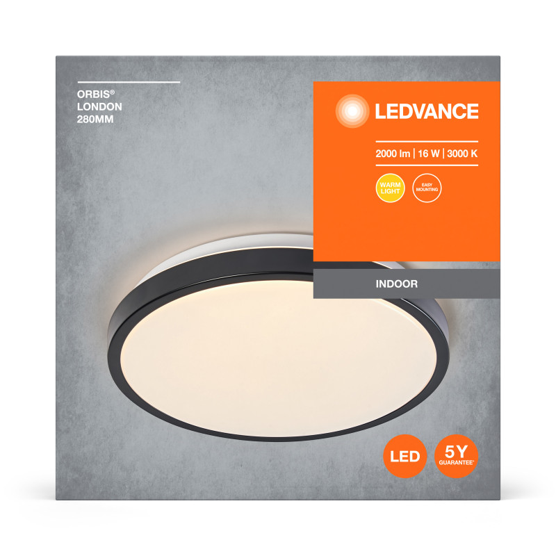 LED Светильник накладной 16W 220V 1000-2000lm 3000K 70х280mm [4058075829206] LEDVANCE ORBIS LONDON