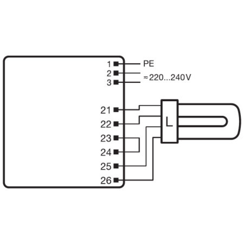 2x26-32 ЕПРА для компактних люмінесцентних ламп 220-240V IP20 [4008321329158] QTP-M Osram