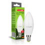 Лампа светодиодная 10W 220V 1000lm 4000K E14 37x108mm свеча [4262380665040] EUROLAMP LED-CL-10144(P)