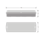 LED Светильник накладной 8W V 840lm 3000-4000K IP65 356x115x80mm [4099854290480] Ledvance BLKH COMP RC V CPS BK