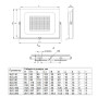 Прожектор LED 10W 230V 800lm 6500K 103x82x30mm білий [SLC-10-IP65-0-W] Delta SLC UEC