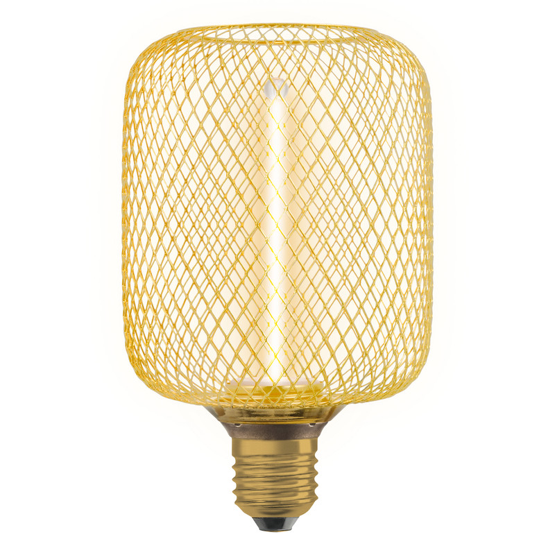 Лампа светодиодная винтажная 3.5W 220V 150lm 1800K E27 DIM 100x162mm филаментная [4058075840188] OSRAM LED DECO SQ100 GOLD