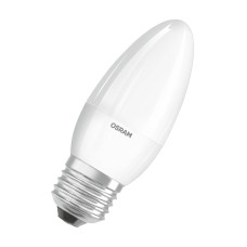 Лампа LED филаментная 6.5W 220V 550lm 3000K E27 38х105mm свеча [4058075134232] OSRAM LED Star classic B