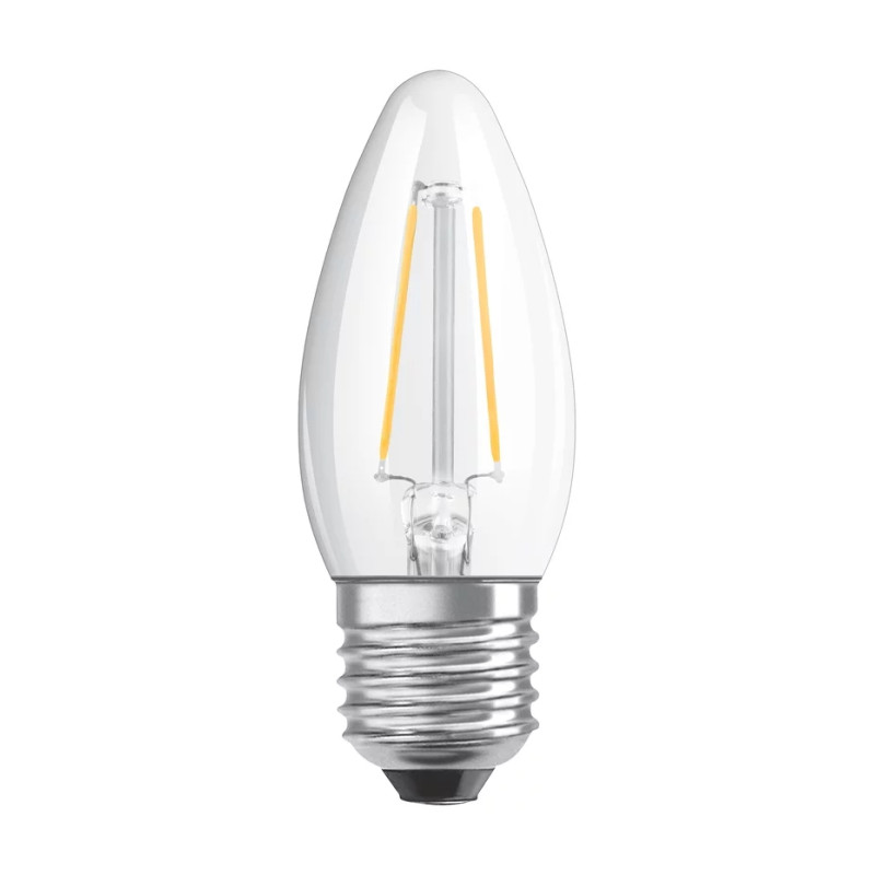 Лампа светодиодная филаментная 4.8W 220V 470lm 2700K E27 DIM 35х95mm свеча [4058075446878] LED CL OSRAM