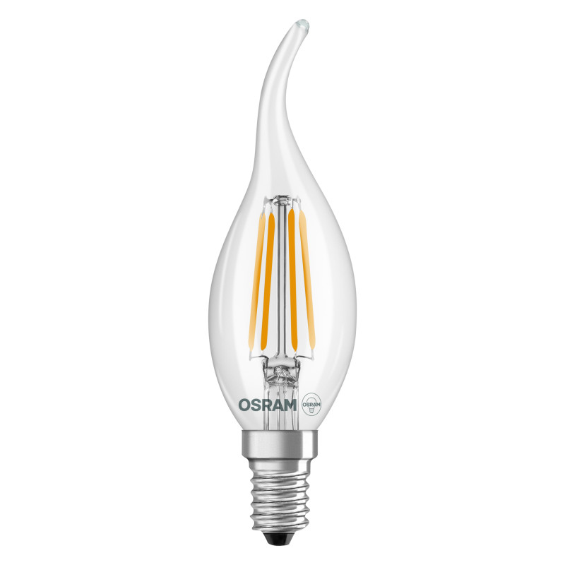 Лампа LED 3,4W 230V 470lm 2700K E14 35x121mm свічка [4099854468810] Osram CL BA 40 Filament