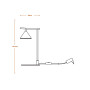 Настольная лампа 5W 230V 330lm 3000K 200x210x405mm [4099854454585] Osram DECOR FUJI TABLE