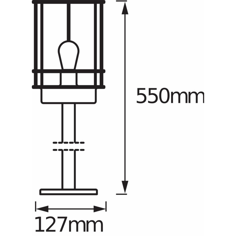 Светильник 230V IP44 550x127mm [4099854452239] Osram ENDURA CLASSIC POST