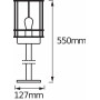 Светильник 230V IP44 550x127mm [4099854452239] Osram ENDURA CLASSIC POST