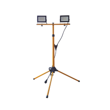 Прожектор LED 2x30W 230V 4800lm 6500K 820x1440x820mm со штативом черный/желтый [SLC2-30-IP65-TR-B] Delta SLC2-TR UEC