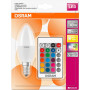 RGBW Лампа с пультом LED 5.5W 220V 2700K E14 DIM 107x37mm [4058075430853] OSRAM Retrofit lamps with control