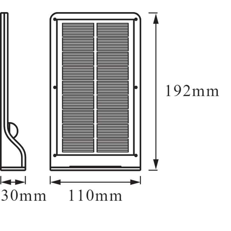 Светильник 3W 3.3V 320lm 4000K IP44 192х110х30mm [4099854531491] Osram DOORLED SOLAR WHITE