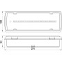 LED Светильник аварийный 2,5W 230V 200lm 3часа Li-ion 270x52x100mm IP65 не постоянный [l0660042] E.NEXT e.emerg.507L-24.led.Li.3h.IP65