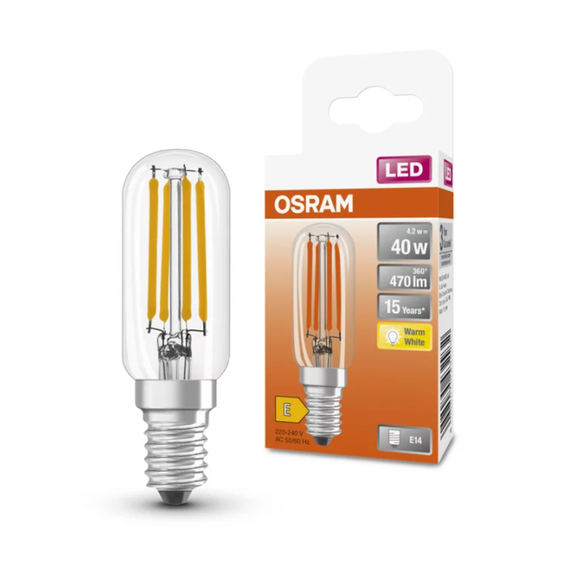 Лампа LED филаментная 4.2W 220V 470lm 2700K E14 DIM 25х83mm капсула [4058075432932] OSRAM LED SPECIAL T26