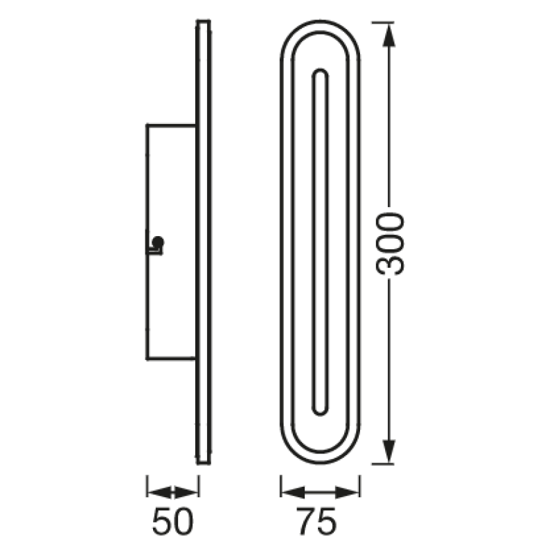 SMART светильник 13W 220V 1200lm 3000-6500K TW WIFI 300х50х70mm [4058075574274] Ledvance ORBIS WALL BATH DIM