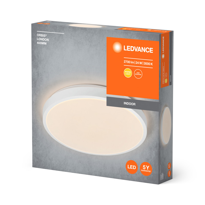 LED Светильник накладной 24W 220V 1500-2700lm 3000K 75х395mm [4058075832718] LEDVANCE ORBIS LONDON